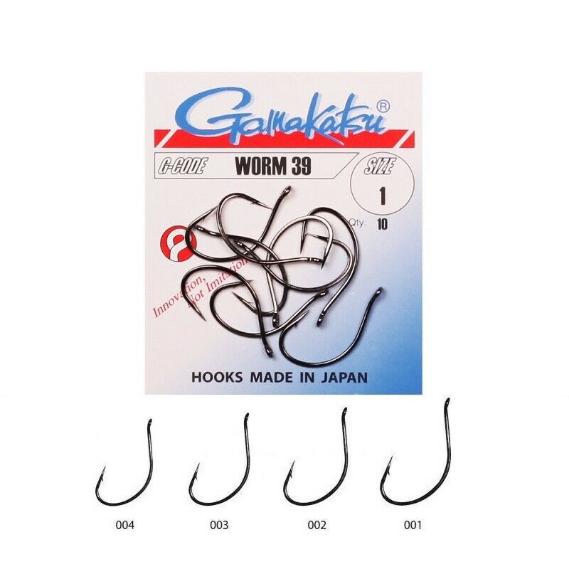 Gamakatsu Worm 39 Drop Shot Hook (pack of 12)