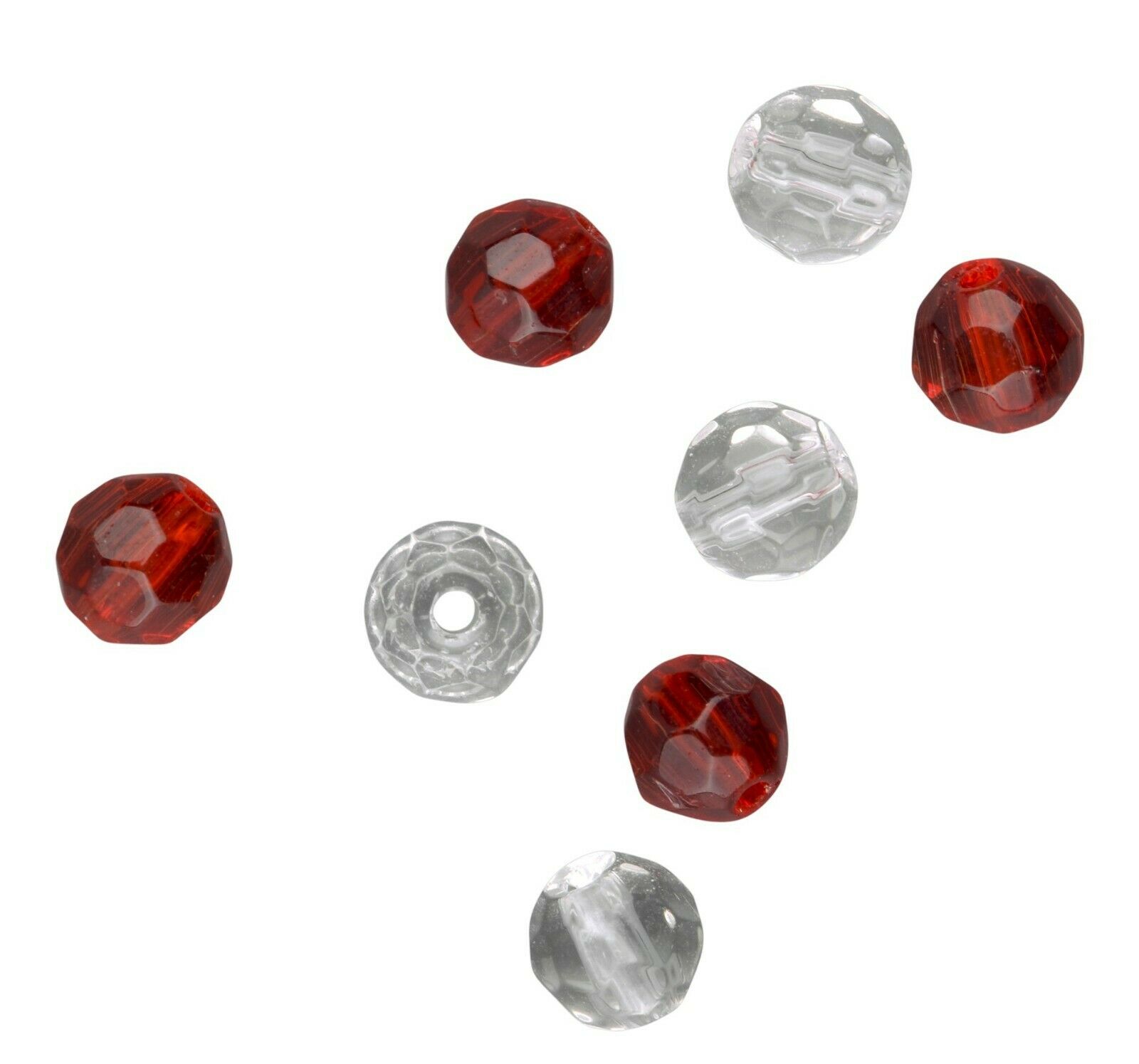 K.P Glass Bead Glass Beads 6mm 10 Piece Faceted Texas Carolina Rig 
