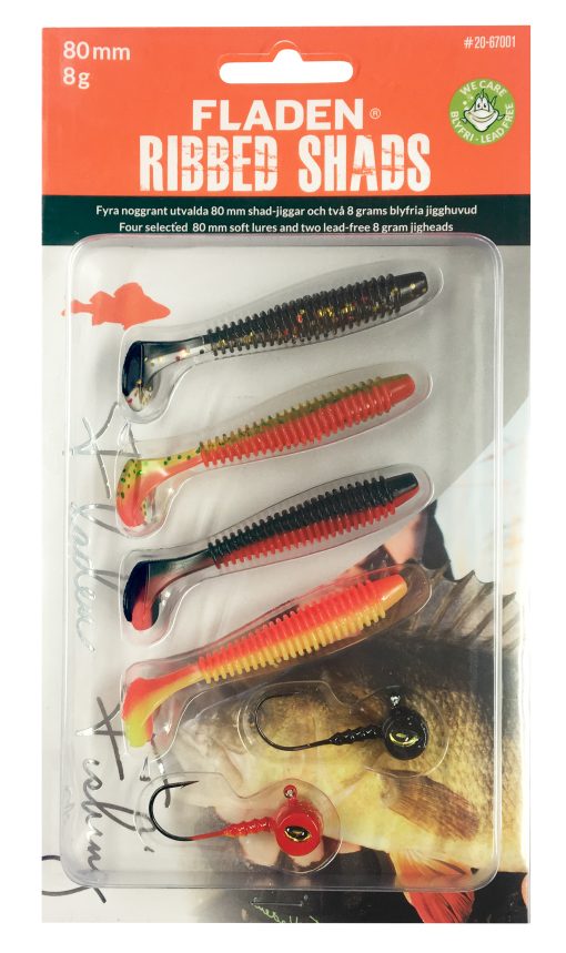 Fladen Ribbed soft bait shads - Image 5