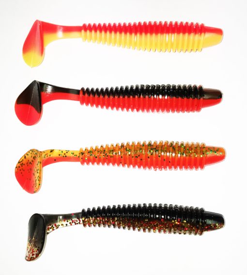 Fladen Ribbed soft bait shads