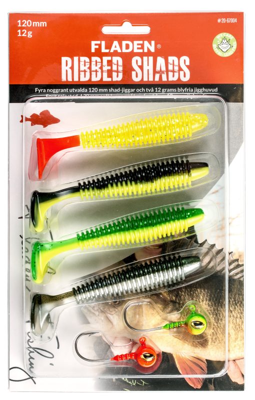 Fladen Ribbed soft bait shads - Image 2