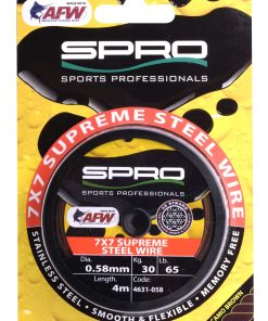 SPRO 7X7 AFW Supreme Steel Wire (49 Strand) 4mtrs