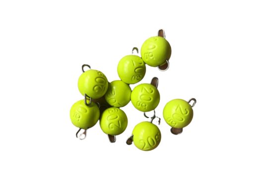 Tungsten ‘Cheburashka’ Weights (Flouro Yellow)