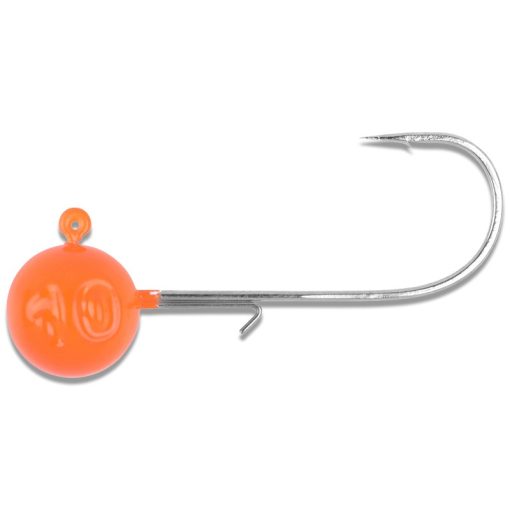 Spro Round Jig Head Fluro Orange - Jig 22 (3Pcs) - Image 2