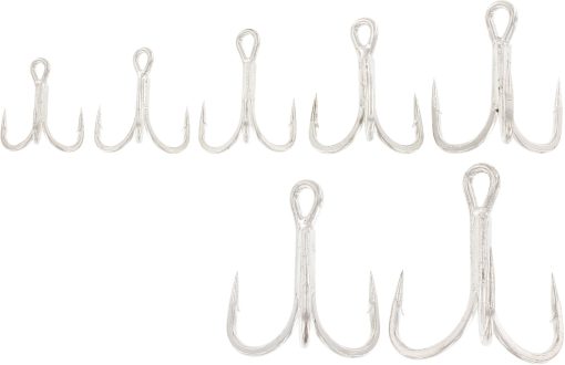 W-Treble 4X-TN - Treble Hooks - 4x Strong Tin Plated - 5 pack