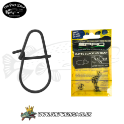 Spro | Matte Black | HD Snap - Matt black coated