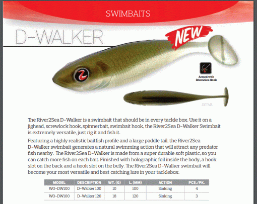 River2Sea D-Walker 120 (pack of 3)