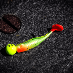 Alternative view of SPRO Freestyle Gamakatsu Tungsten Micro Jig Glow Size 2, 3.5g (3pk) - 4589-106
