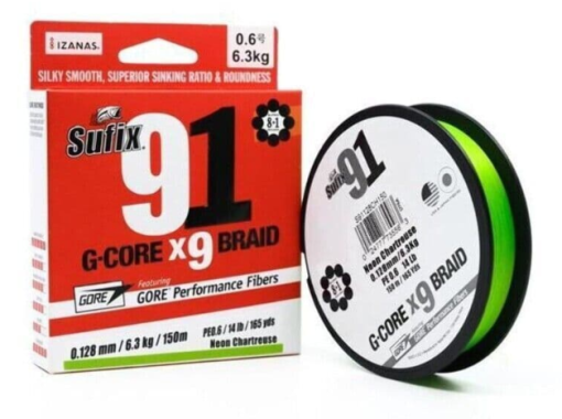 Sufix - 91 braid 150m Chartreuse