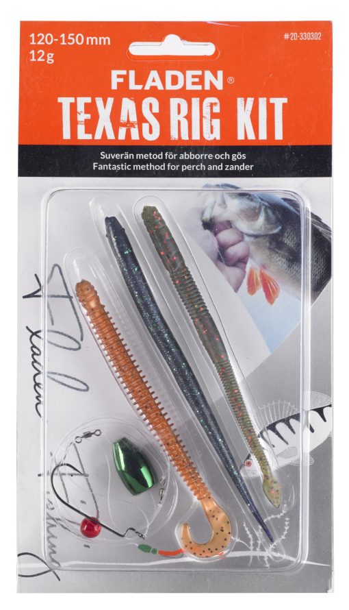 Fladen Texas Rig Kit: Green 12g 12-15cm - Image 2