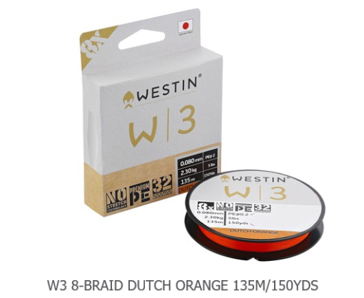 Westin W3 8-Braid Dutch Orange 135m/150yds - Image 2