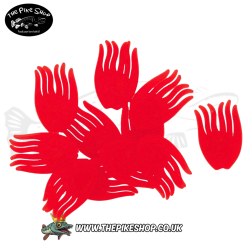 Westin Deadbait | Spotty Rig Fins - UV Orange XL 16pcs - Image 3