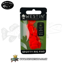 Alternative view of Westin Deadbait | Spotty Rig Fins - UV Orange XL 16pcs