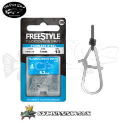 Spro Freestyle | Reload Flurocarbon Snaps -4mm stainless steel