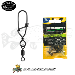 Spro | Snagless Snap + Rolling Swivel - Matt black coated